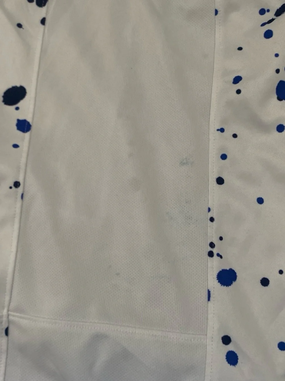 Nike  USA White Jersey with Blue Splatter and Gold Swoosh